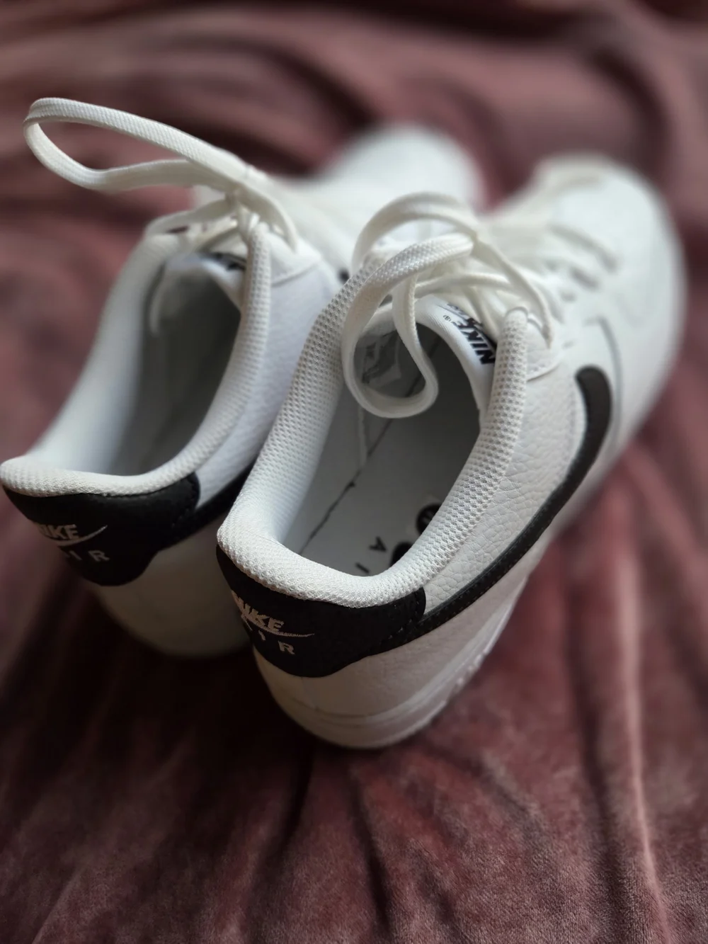 New!!! Nike Air Force 1 Low White Black - Youth 7 New (8.5 Womens)